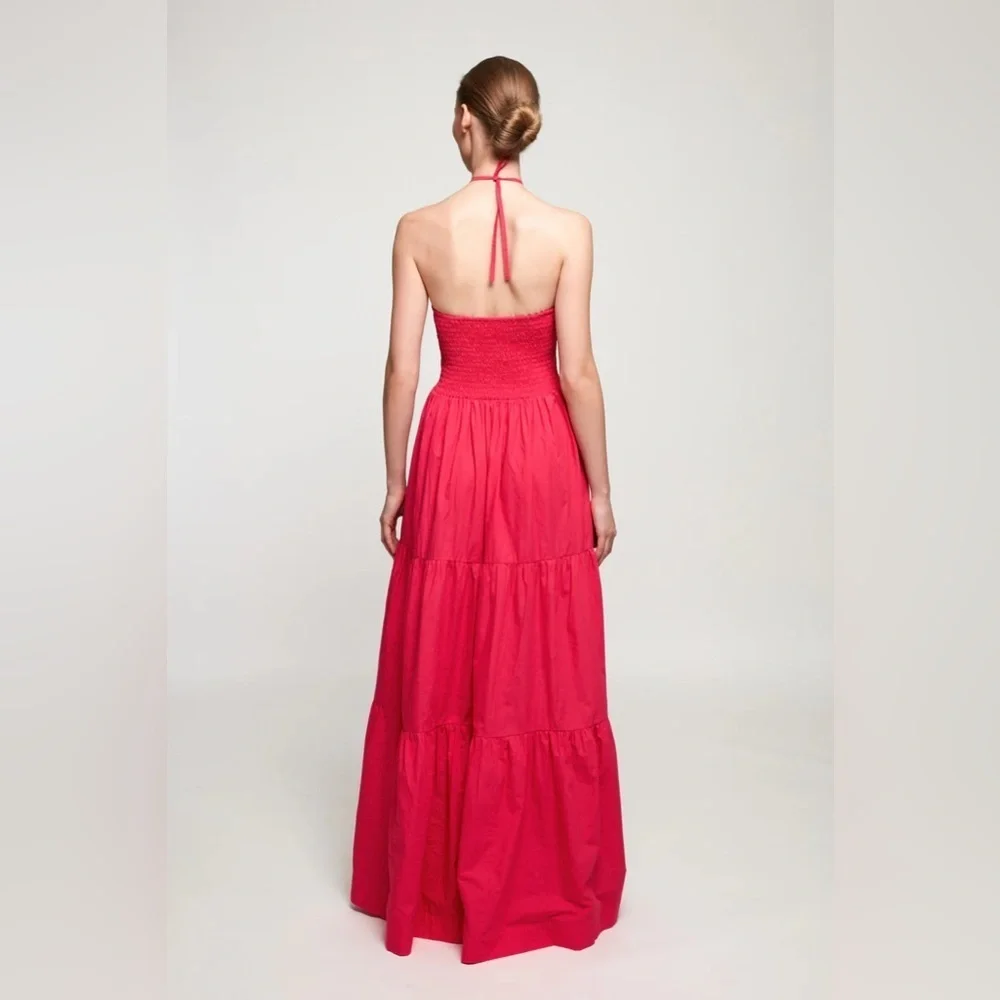NWT S/W/F DIAMOND TIERED MAXI - Picture 3 of 3